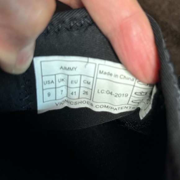 Vionic Jasper Slip On Sneakers Comfort Black Gray Size 9 - Picture 8 of 10